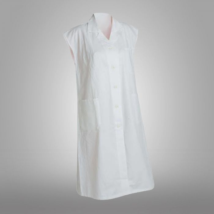 PLÁŠŤ BÍLÝ BEZ RUKÁVŮ